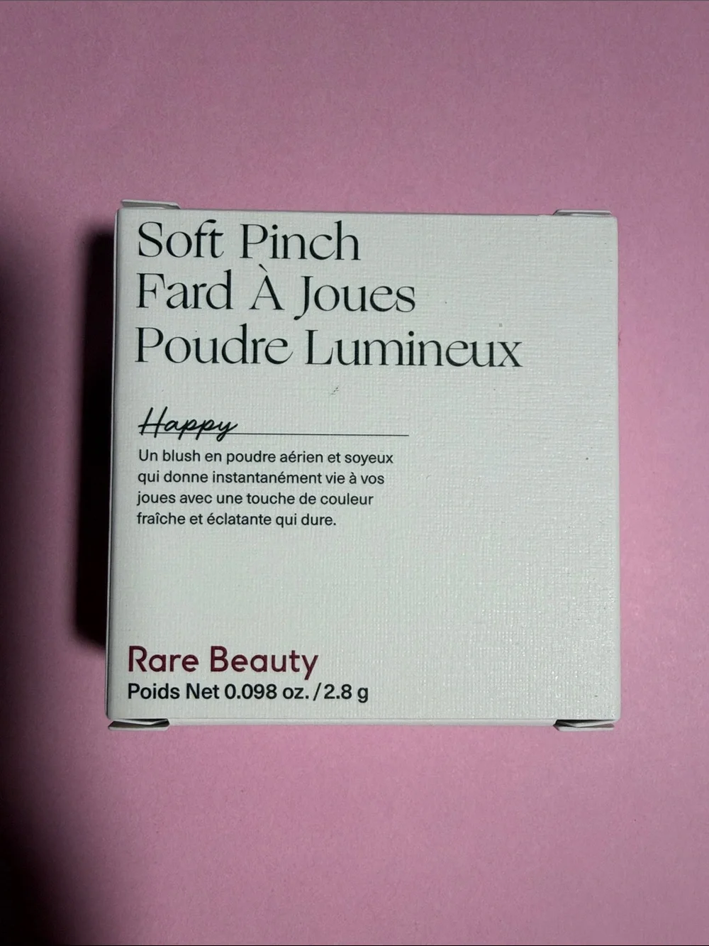 Rare Beauty Soft Pinch Poudre Lumineux Blush in Happy - Pink